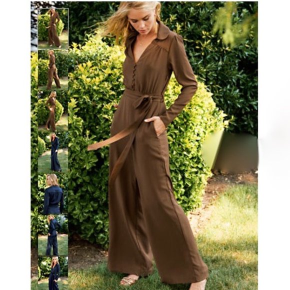 HAPPY X NATURE GEM COFFEE BROWN JUMPSUIT - Picture 4 of 4